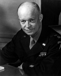 General Dwight D. Eisenhower, Supreme Allied Commander, at his headquarters in the European theather of operations. He wears the five-star cluster of the newly-created rank of General of the Army. February 1, 1945. T4c. Messerlin. (Army) NARA FILE #: 080-G-331330 WAR & CONFLICT BOOK #: 745